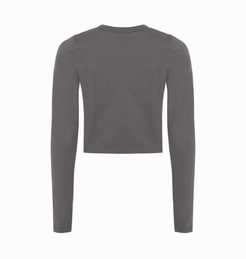 Women's Trapstar Hyperdrive Cropped Sweaters Grey | USA-016897