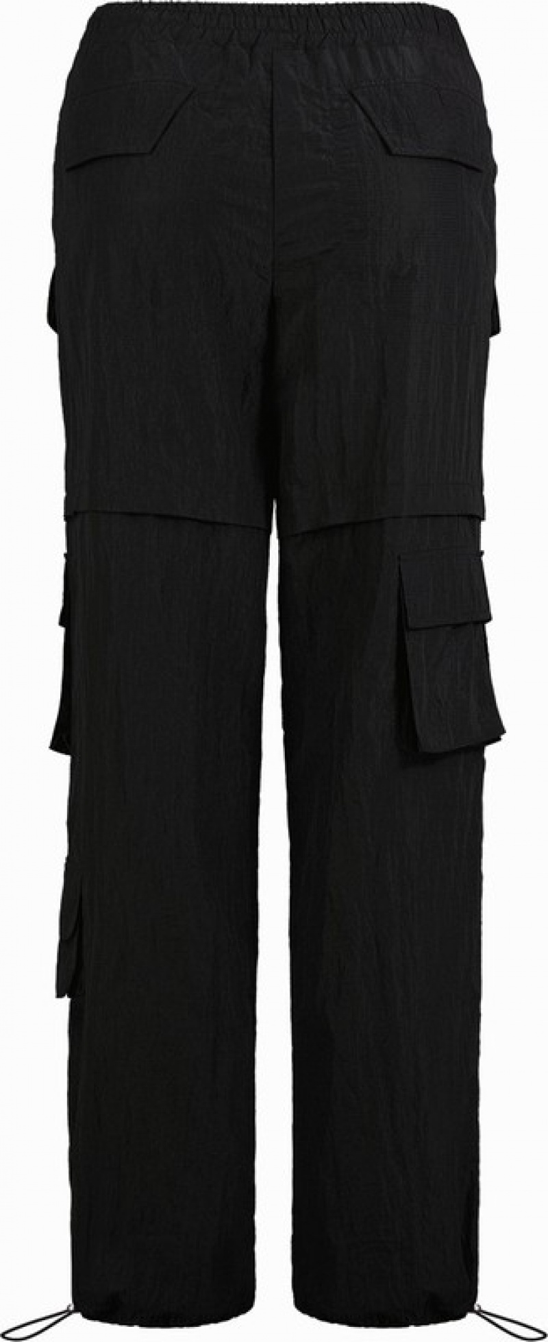 Women's Trapstar Hyperdrive Ripstop Utility Cargos Cargo Pants Black / White | USA-627903