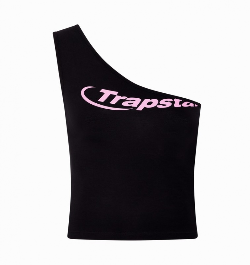 Women\'s Trapstar Hyperdrive Vest Black / Pink | USA-384952