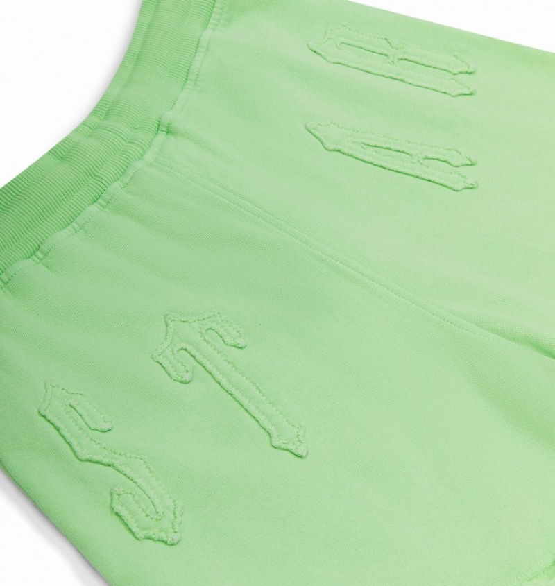 Women's Trapstar Irongate Arch Applique Shorts Green | USA-651028