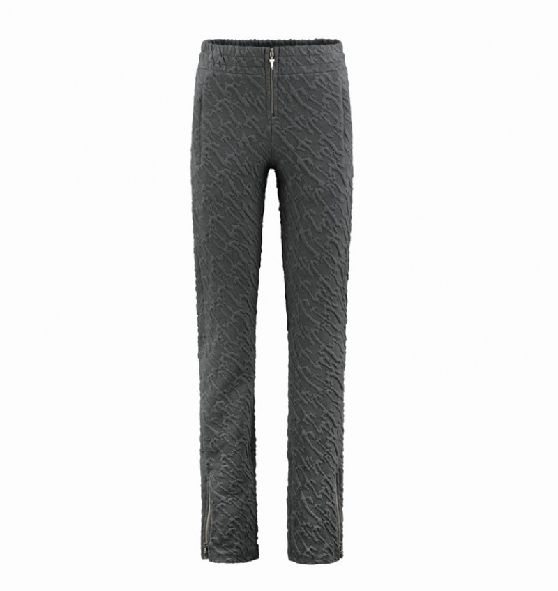 Women\'s Trapstar Jacquard Fitted Trousers Grey | USA-960348