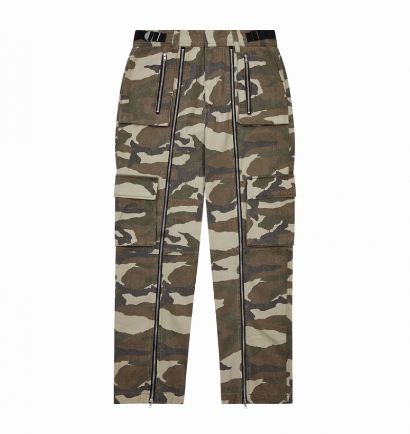 Women's Trapstar Pleated Cargo Pants Camo | USA-803215