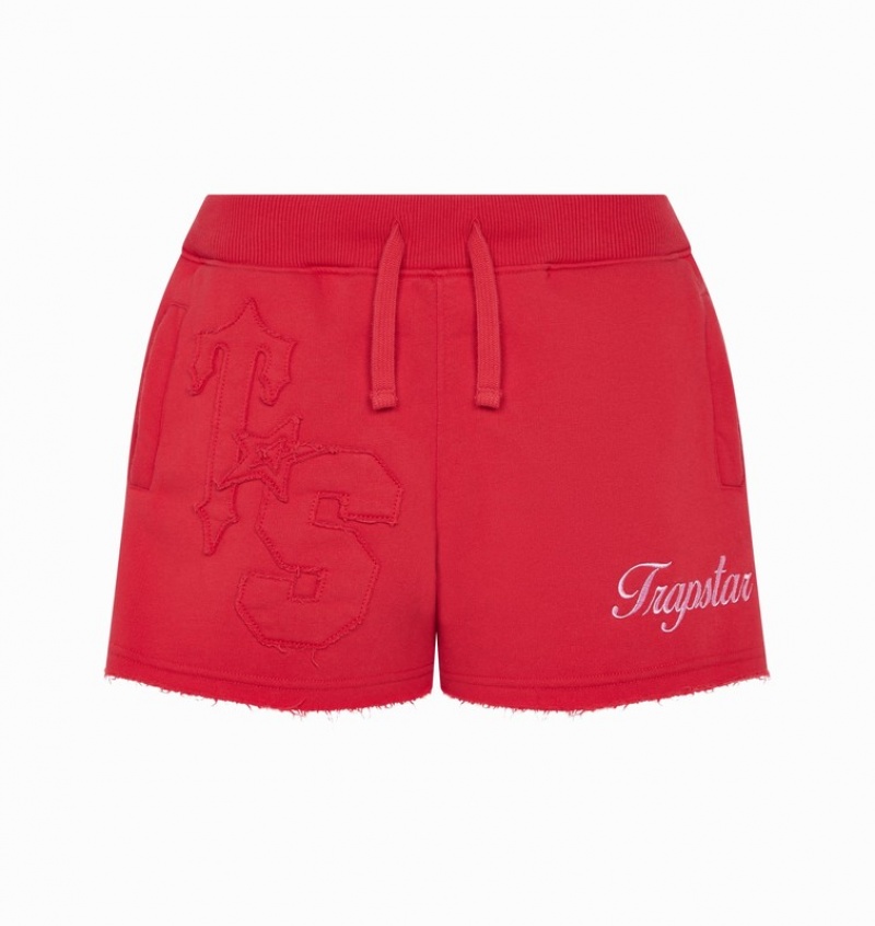 Women\'s Trapstar TS-Star Shorts Red | USA-683419