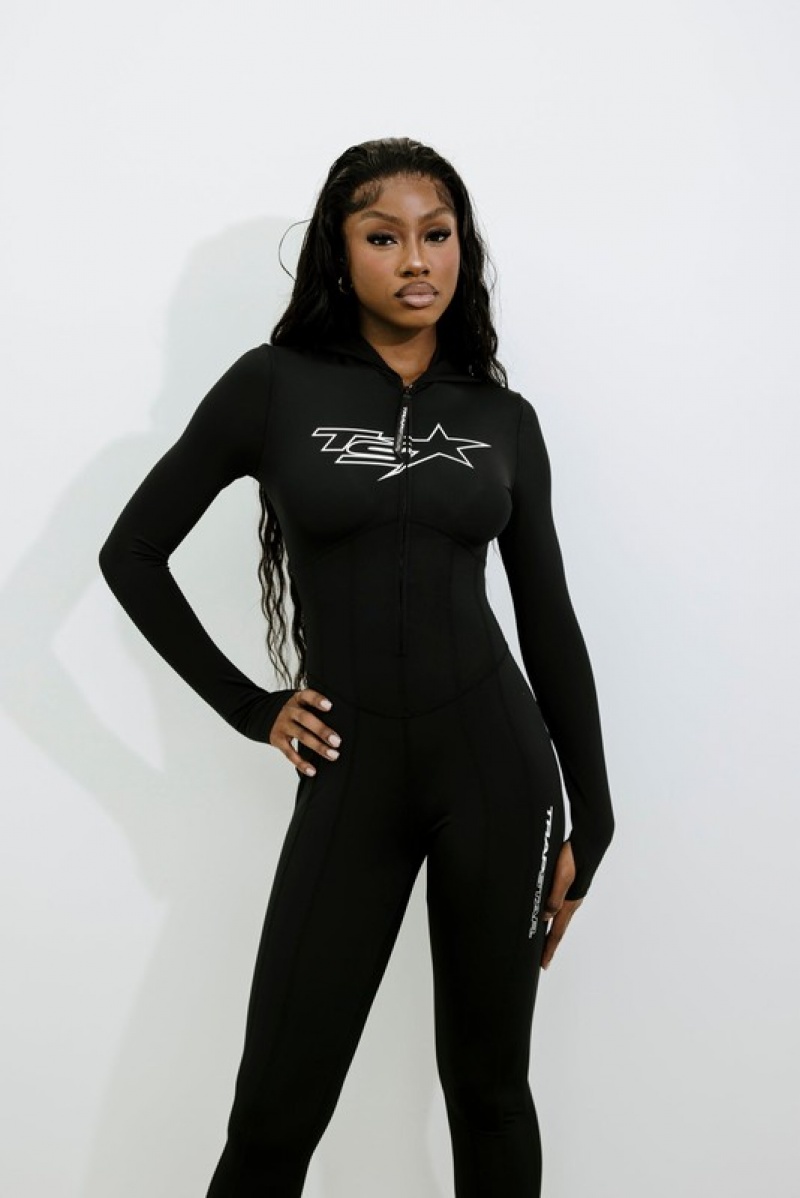 Women's Trapstar TS Star Bodysuit Black / White | USA-503926