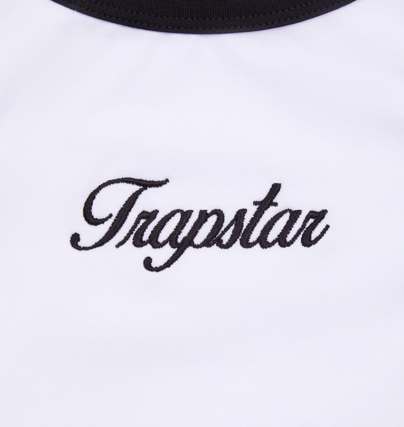 Women's Trapstar Trapstar Racer Vest White / Black | USA-431726